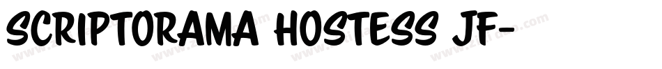 Scriptorama Hostess JF字体转换